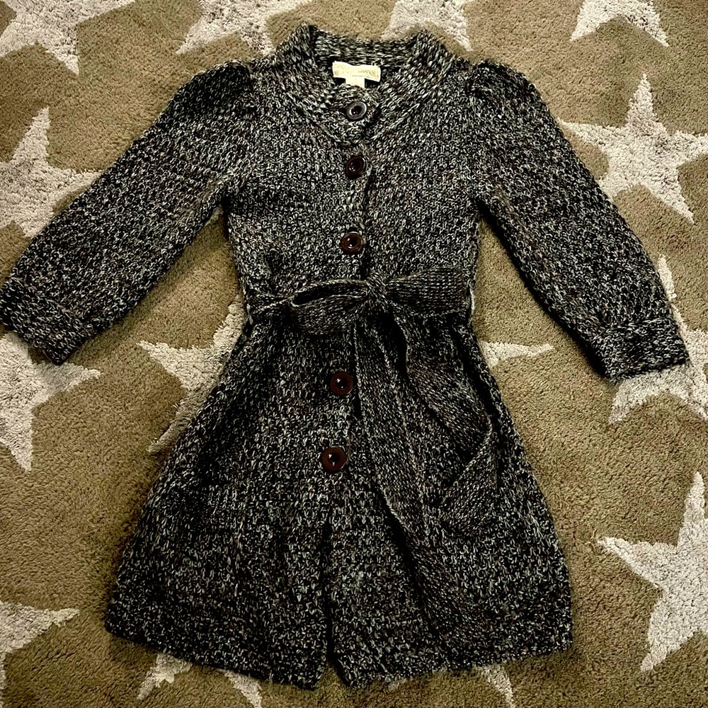 Flying Tomato Sweater Coat with waist tie